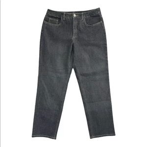 Talbots Petites Denim Jeans Size 10 Gray Cotton Blend Stretch Pockets